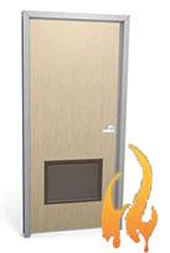 لوور اور شیشے کے ساتھ اسٹیل کا دروازہ